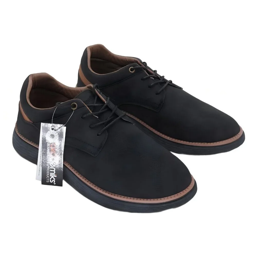 Akademiks Men's Dayton Lace-Up Oxford Sneakers Black 12M - Picture 4 of 6
